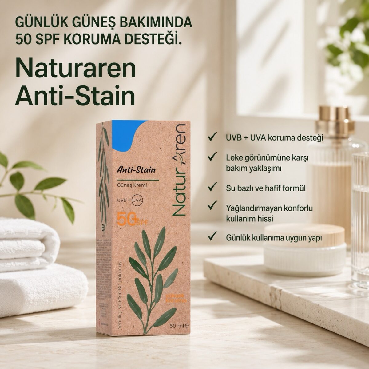 Anti-Stain Leke Karşıtı Güneş Kremi SPF 50+ 50 ML - Görsel 2