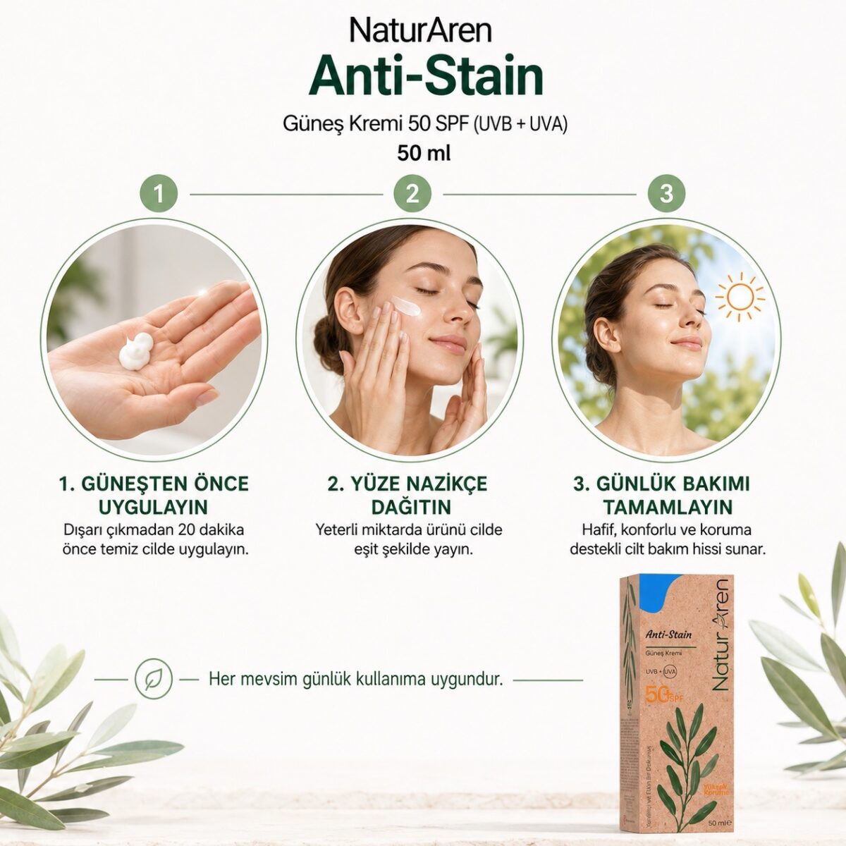 Anti-Stain Leke Karşıtı Güneş Kremi SPF 50+ 50 ML - Görsel 6
