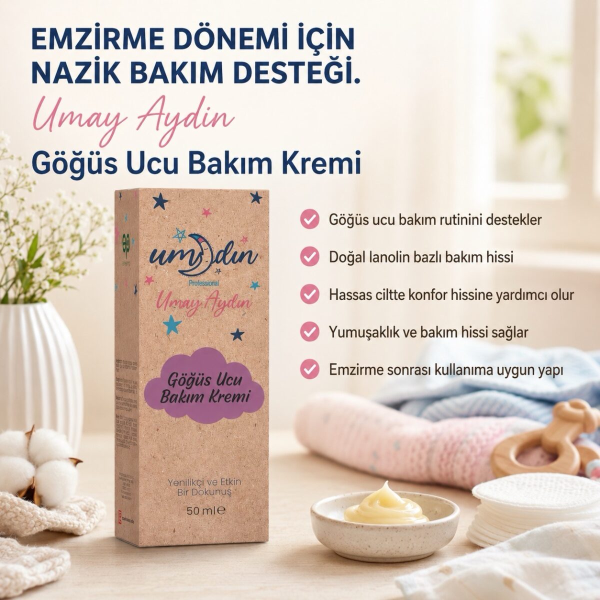 Göğüs Ucu Bakım Kremi 50 ML - Görsel 2