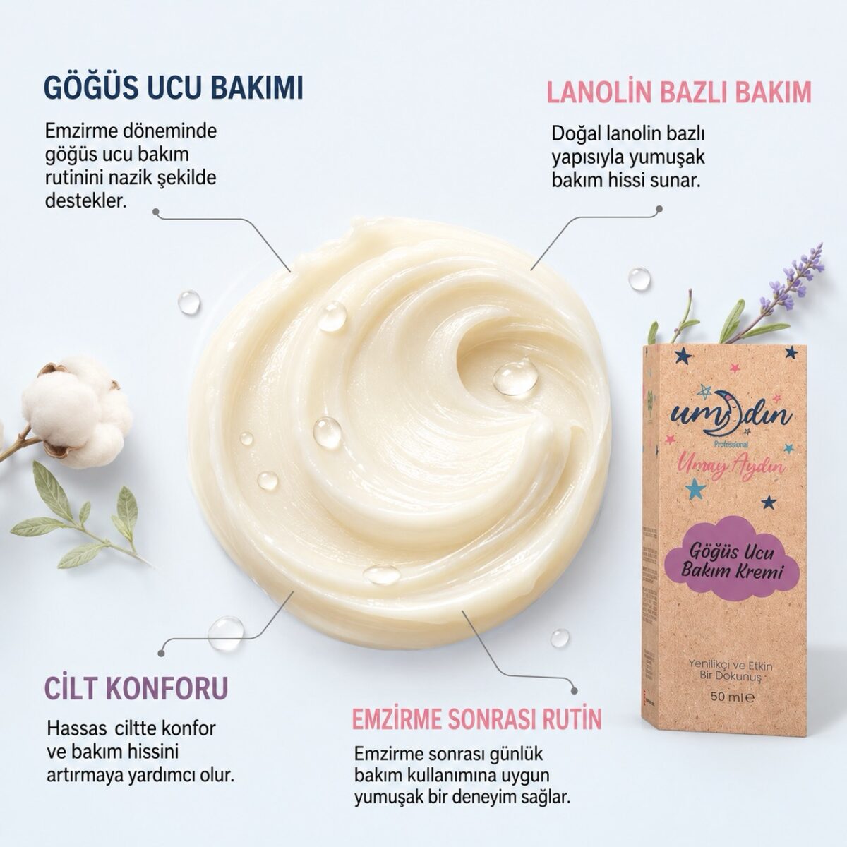 Göğüs Ucu Bakım Kremi 50 ML - Görsel 3