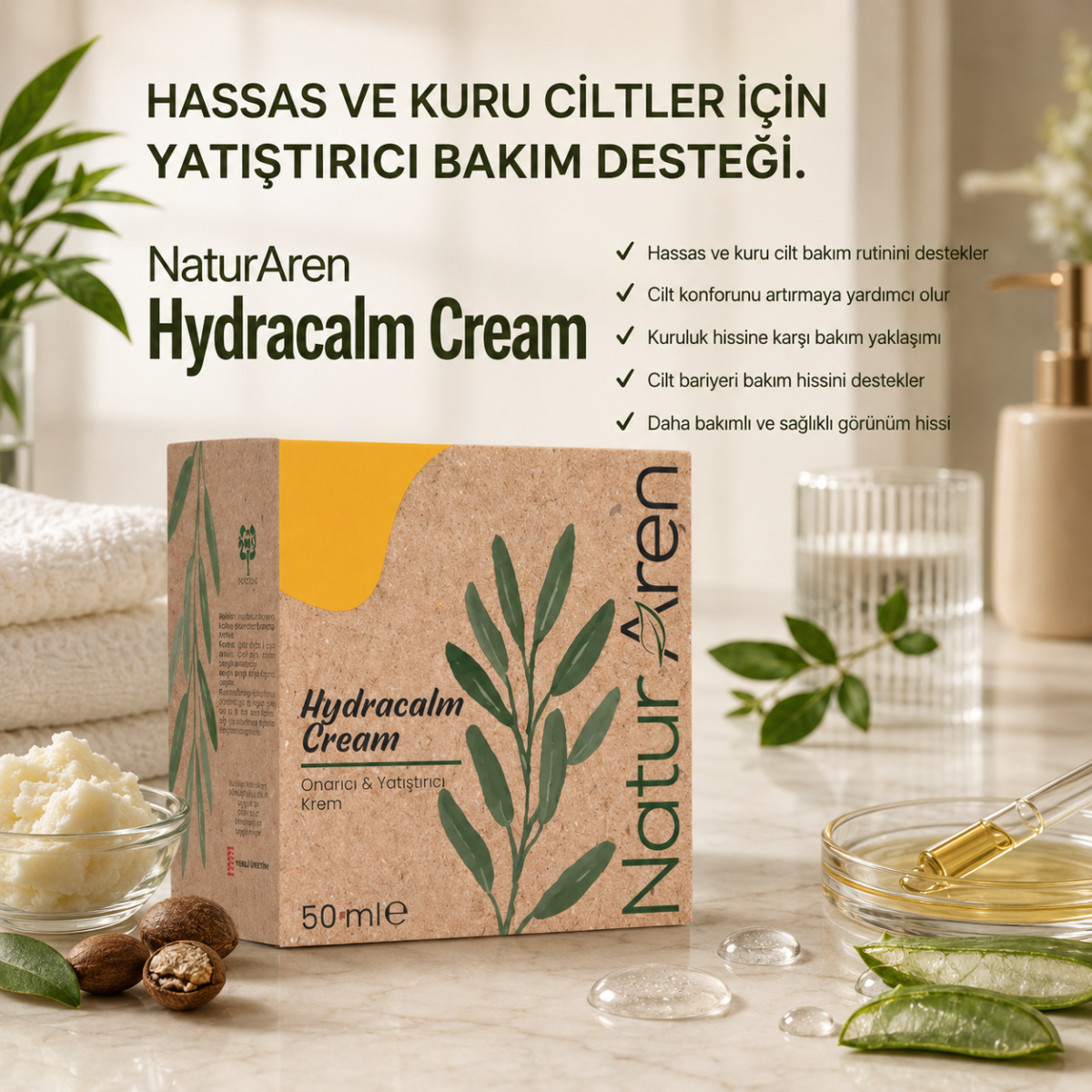 Onarıcı ve Yatıştırıcı Cilt Bakım Kremi - Görsel 2
