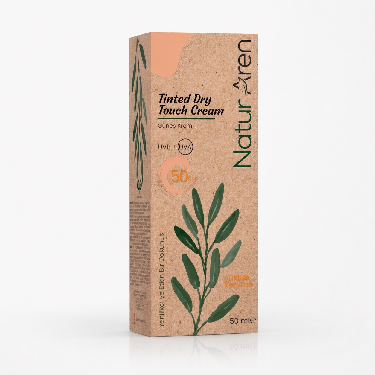 tinted1 Tinted Dry Touch Fondötenli BB Güneş Kremi SPF 50+ 50 ML - Görsel 1